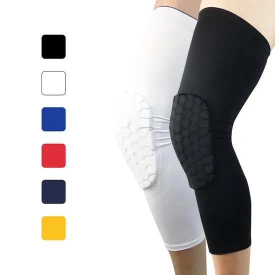 Hot Selling Nylon Stretch Sports Knee Pads Breathable Support Knee Protector