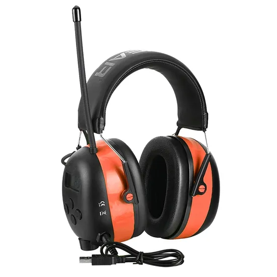 ZH DAB Radio Bluetooth for Gardening Work Safety Earmuffs Wireless Bluetooth Headphones 