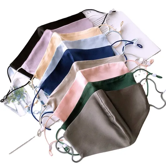 Customized Washable Luxury Face Cover 100% Mulberry Silk Reuse Sensitive Face Cover for Women 