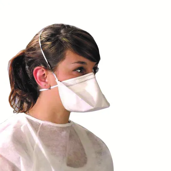 Flat Fold Particulate Filter Respirator Face Dust Mask with High Respiratory Protection 