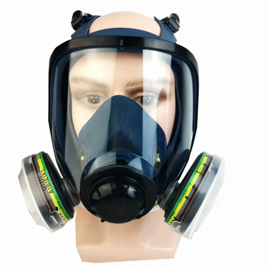 New Types Double Filters Safety Gas Mask Nylon Bag Packed Full Face Portable Gas Mask 