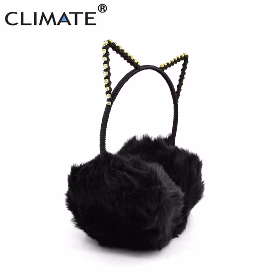 Lovely Cat Soft Winter Warm Earflap Earmuff with Crystal