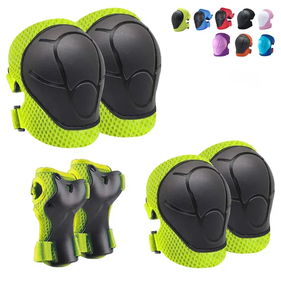 Kids Protective Gear Set Including Knee Elbow Wrist Pads Sports Riding Skating Protector