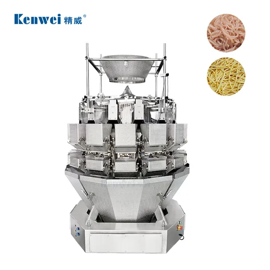 High Precision and Efficiency Longer Stick Material Noodle 14 Head Big Combination Scales Weigher Weighing and Packing Machine Jw