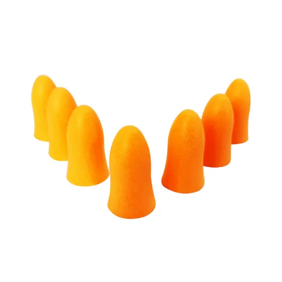 Black Bullet Shape PU Foam Earplug 34dB Snr Cordless 