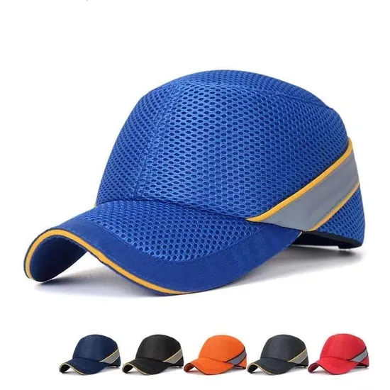 Armor Safety Bump Cap Black/Red with Reflectve Tape for Day/Night Use 
