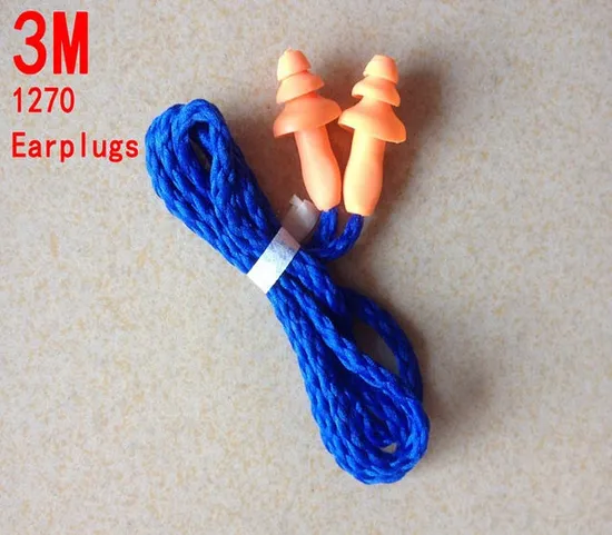3m 1270 Reusable Corded Earplugs, 500pairs/Case 